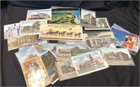 Ink Blotter And Postcards Many From Terre Haute
