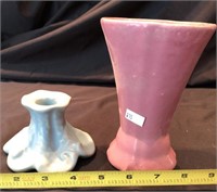 Well Candle Holder And Repainted Pottery Vase