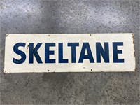 Vintage Skelly Skeltane Gas Metal Sign Garage