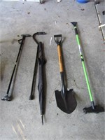 shovel,canes & items