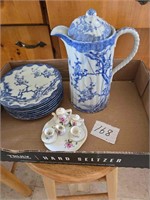Mini Tea Set, Vintage Plates and Pot