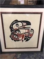 Native American print, Raven