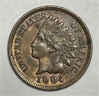 1904 Indian Head Cent About Uncirculated CH AU