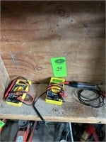 Qty 3 - 2 Digital Multi Meters Testers, Volt Wire