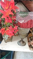 Plant baskets and chalice planter