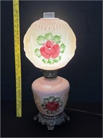 Vintage Rose Gone With The Wind Lamp