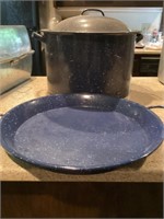 IMUSA Enamel Stock pot and serving plater