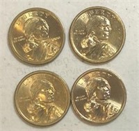 (4) Sacagawea Dollars