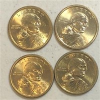 (4) Sacagawea Dollars