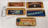 Vintage Fruit Crate Ends / Wall Decor - 5