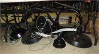 Lot #954 - 6 Black Painted outdoor Light Fixtures