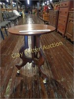Wooden Side Table on Casters
