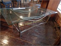 Glass & Metal Coffee Table