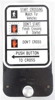 Retired Pedestrian Crosswalk Box W/ Push Button