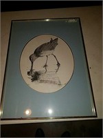 Artist signed limited edition hand colorized print