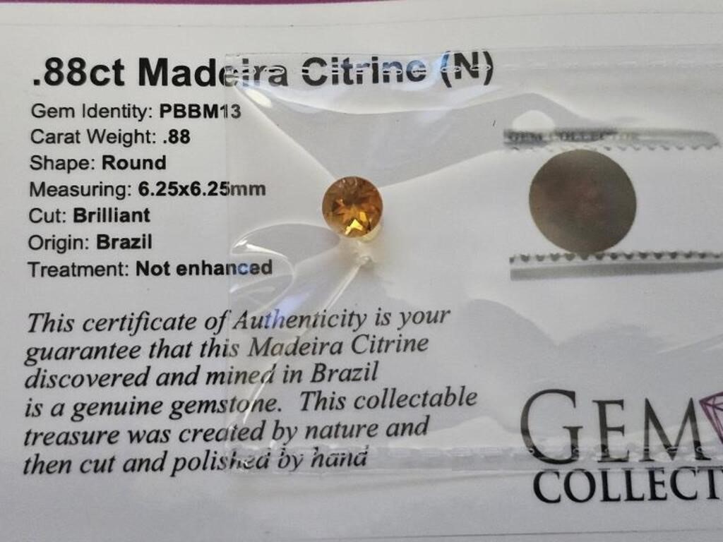 .88ct Madeira Citrine