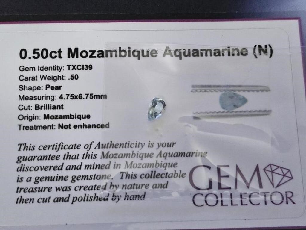 .50ct Mozambique Aquamarine