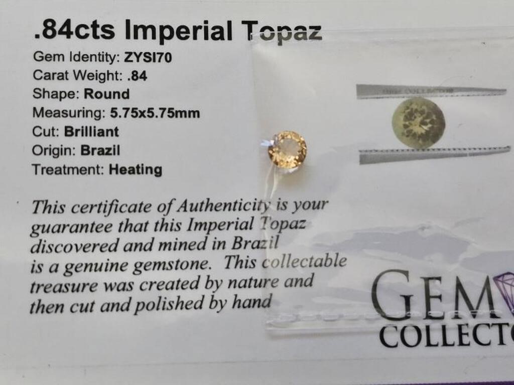 .84cts Imperial Topaz