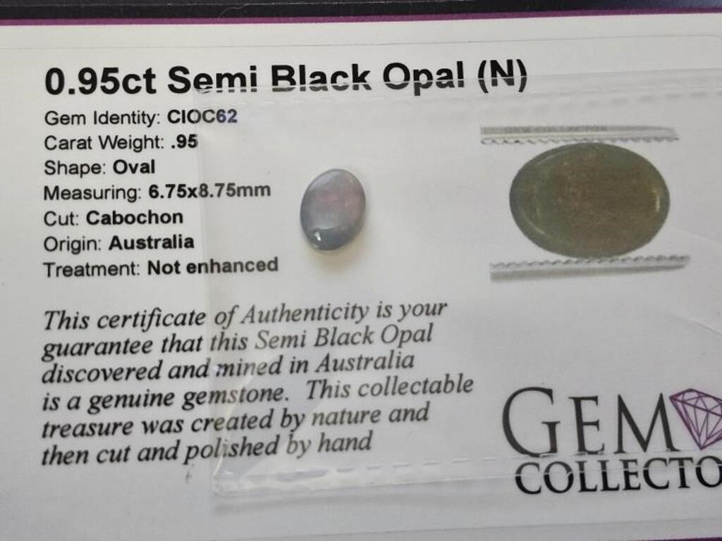 .95ct Semi Black Australian Opal