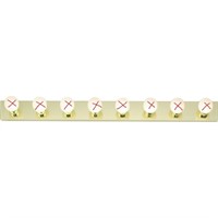 8-LIGHT VANITY STRIP POLISHED BRASS WITHOUT BULB