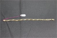 Antique Gold Bracelet - 14K 4.1g 8 Inches