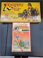 Indiana Jones board game & colorforms wonder woman