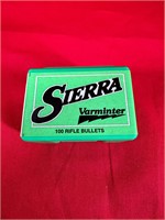 Unopened Box of 100 Sierra 22 Cal .224 Spitzer