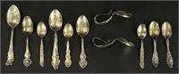 NICE GROUPING OF 11 SILVER CHRISTMAS SPOONS