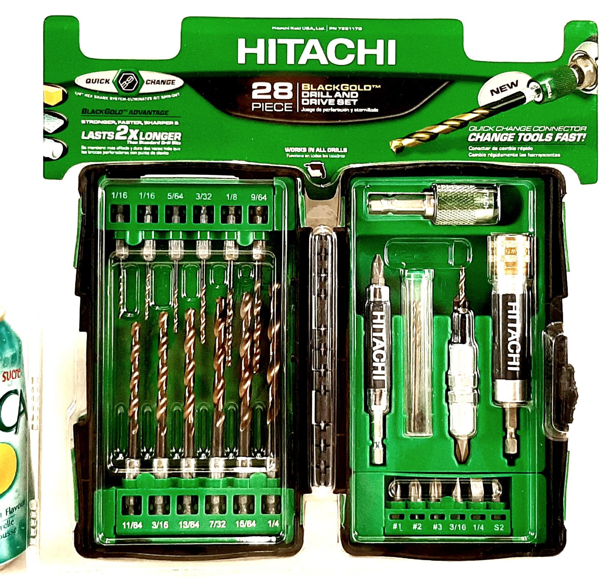 Kit 28pcs HITACHI avec embouts, mèches, etc., neuf