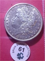 1891 S Morgan Dollar AU