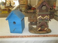 2pc Wood Bird Houses