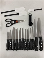 FARBERWARE KITCHEN KNIFE SET WITH ADDITIONAL