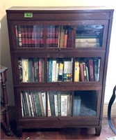 Barrister bookcase 3 section Mission style