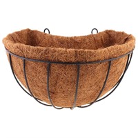 Hemoton Metal Hanging Planter Basket Half Round Pl