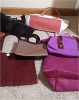 Lot of tote bags and purses