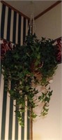 Vintage faux hanging plant and hanger