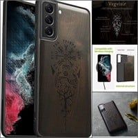 NEW Calveit Engraved Wood Protective Phone Cover