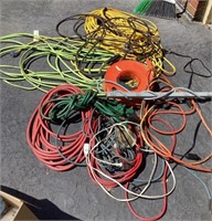 Large lot of extension cords