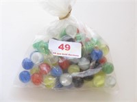 Bag of Approximately 50 Cat’s-Eye Marbles