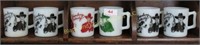Set of Six Vintage Hopalong Cassidy Mugs