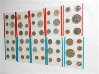 (5) US Mint uncirculated coin sets: 1968, 1969,