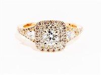 Jewelry 18kt Rose Gold Diamond Ring