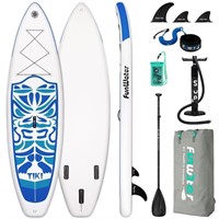 FunWater Inflatable Stand Up Paddle Board, Blue