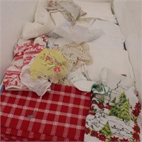 Linens, Place-mats, Hankies, Tablecloths & More