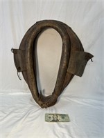 Antique Leather Mule / Horse Collar