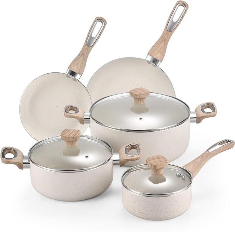 Nonstick Cookware Set, Pots And Pans-8 Piece