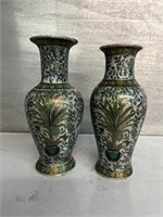 2 flawed vintage  vases