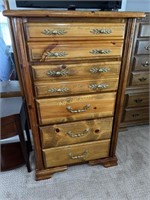 Pine chest of drawers, 5 drawers, Measures: