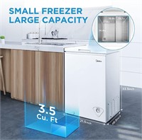 Midea 3.5-cu ft Chest Freezer (White)