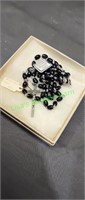 Black Bead Rosary